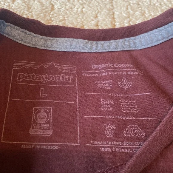 Patagonia P-6 Logo Organic Cotton Crew Tee - Picture 6 of 10
